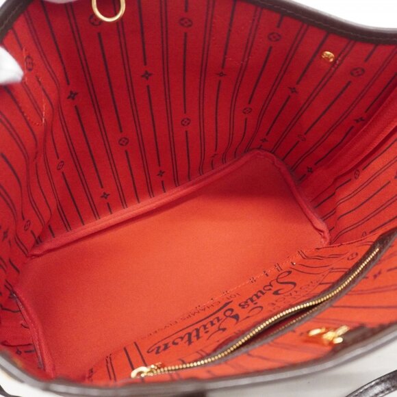 LOUIS VUITTON Authentic Brown Damier Neverfull PM Tote Bag - Picture 4 of 14